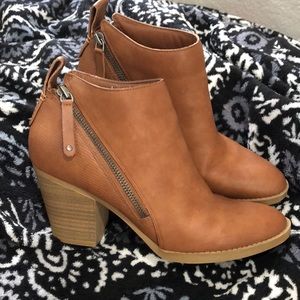Brown booties